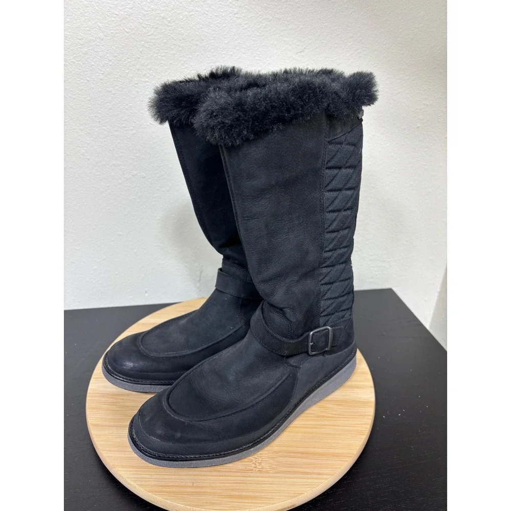 Merrell Tremblant Ezra Tall Women 8.5‎ Black Waterproof Insulated Boots J95134